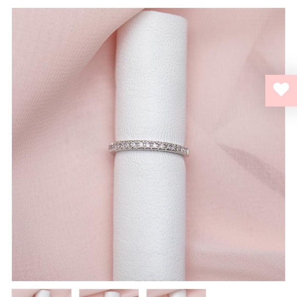 GIRLS CREW Classic Stacking Rings Silver with CZ - Picture 2 of 6